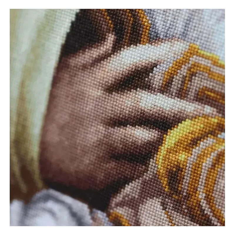 Kit point de croix "Donna Velata" 37,5 x 46,5 cm S/MK121