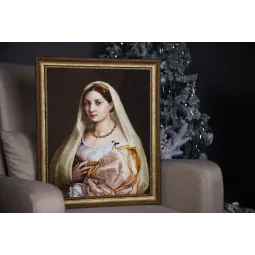 Kryželiu siuvinėjimo rinkinys "Donna Velata" 37.5 x 46.5 cm S/MK121