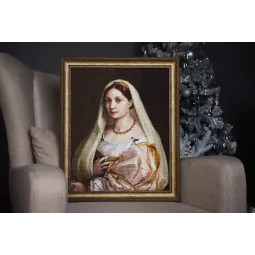 Kreuzstich-Set "Donna Velata" 37.5 x 46.5 cm S/MK121