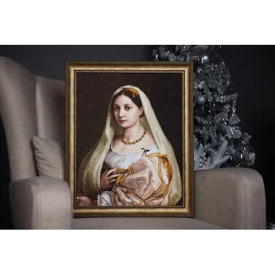 Kryželiu siuvinėjimo rinkinys "Donna Velata" 37.5 x 46.5 cm S/MK121