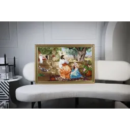 Kryželiu siuvinėjimo rinkinys "Kristus su Morta ir Marija" 85 x 54 cm S/MK120