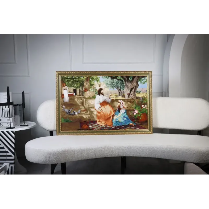 Cross stitch kit "Christ with Martha and Mary" 85 x 54 cm S/MK120