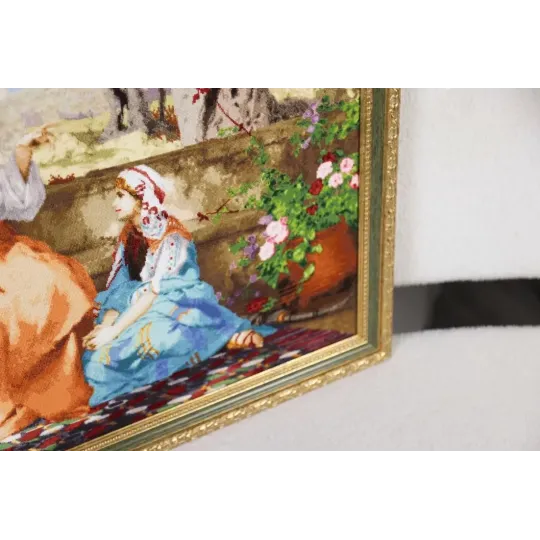 Kreuzstich-Set "Christus mit Martha und Maria" 85 x 54 cm S/MK120