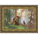 Cross stitch kit "Morning in a pine forest" 43.7 x 29.3 cm S/KR007