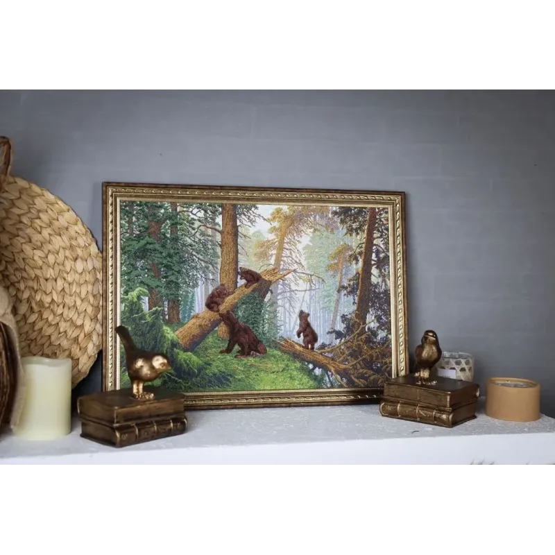 Cross stitch kit "Morning in a pine forest" 43.7 x 29.3 cm S/KR007