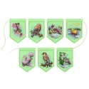 Cross stitch kit "Spring garland (7 flags)" 11x8 cm ST-1209