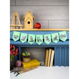 Набор для вышивания крестом "Весенняя гирлянда (7 флажков)" 11x8 см ST-1209