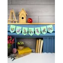 Cross stitch kit "Spring garland (7 flags)" 11x8 cm ST-1209