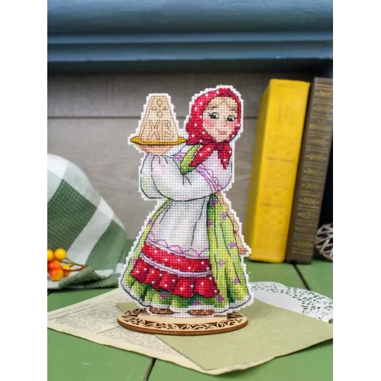 Siuvinėjimo kryželiu rinkinys "Velykų desertas" 16*10 cm SR-1356
