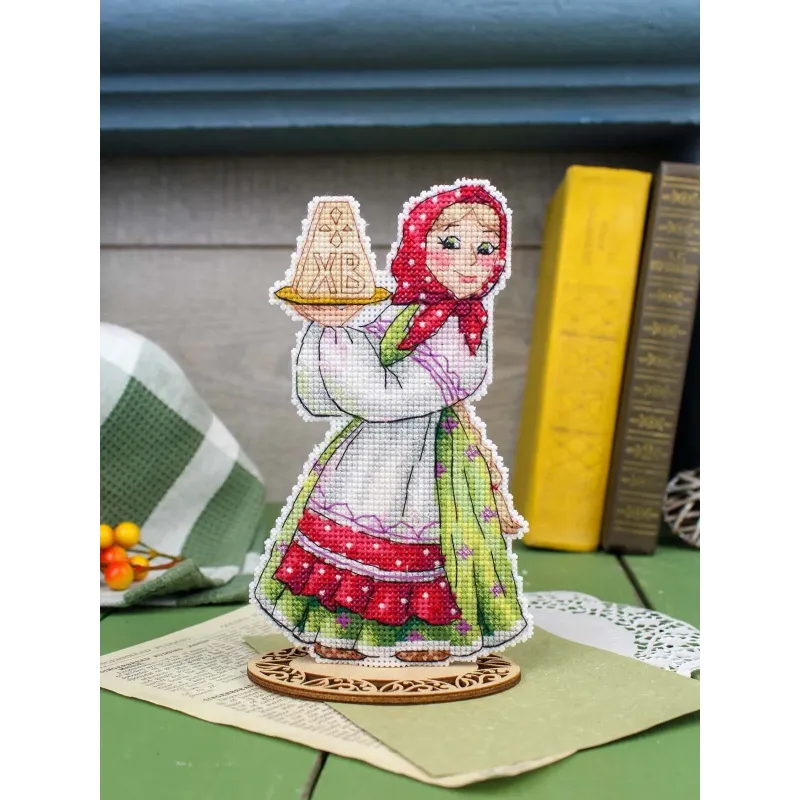 Siuvinėjimo kryželiu rinkinys "Velykų desertas" 16*10 cm SR-1356