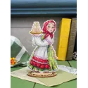 Siuvinėjimo kryželiu rinkinys "Velykų desertas" 16*10 cm SR-1356