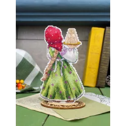 Набор для вышивания крестиком "Пасхальный десерт" 16*10 см SR-1356