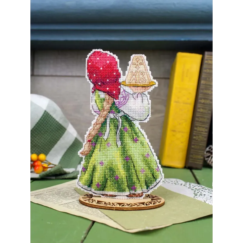 Siuvinėjimo kryželiu rinkinys "Velykų desertas" 16*10 cm SR-1356