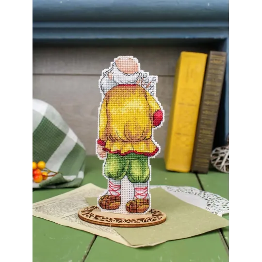Cross stitch kit "Grandfather with a willow" 16*7 cm SR-1355