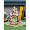 Ristinuke komplektas "Močiutė su Velykų pyragu" 16*10 cm SR-1354