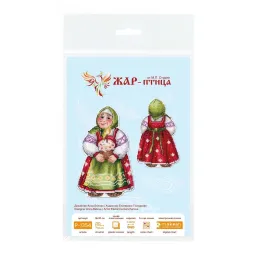 Kit point de croix "Grand-mère avec gâteau de Pâques" 16*10 cm SR-1354