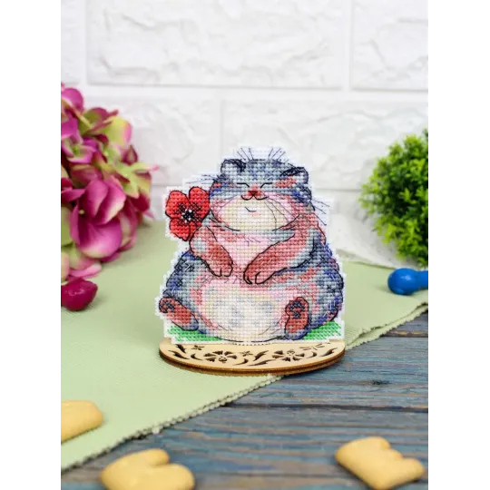 Cross stitch kit "Poppy lover" 10*9 cm SR-1351