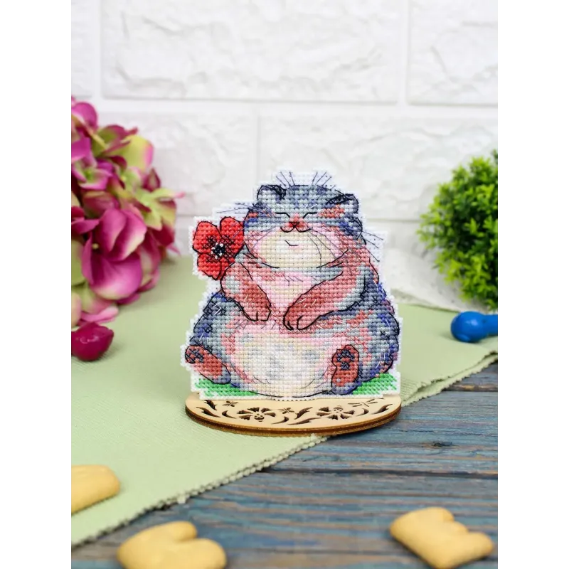 Cross stitch kit "Poppy lover" 10*9 cm SR-1351