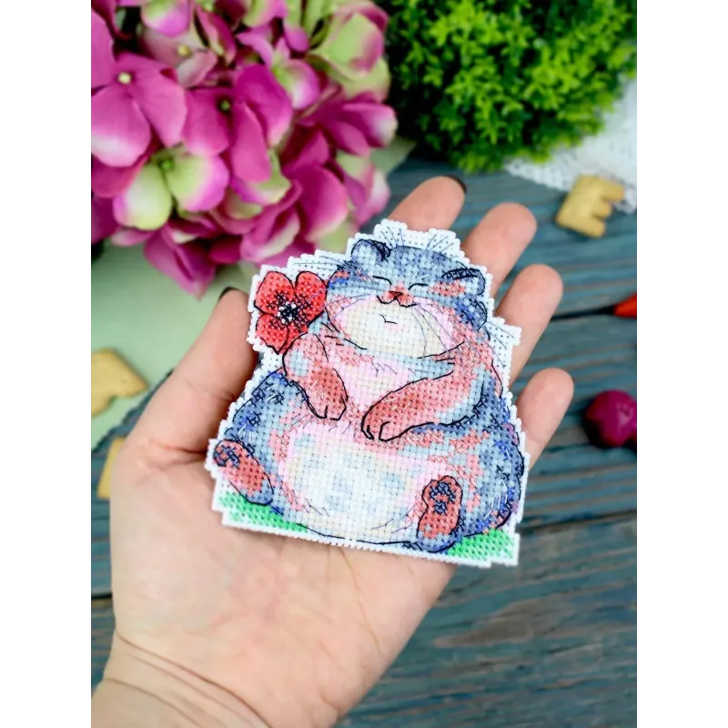 Cross stitch kit "Poppy lover" 10*9 cm SR-1351