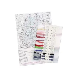 Kreuzstich-Set „Mohnliebhaber“ 10*9 cm SR-1351