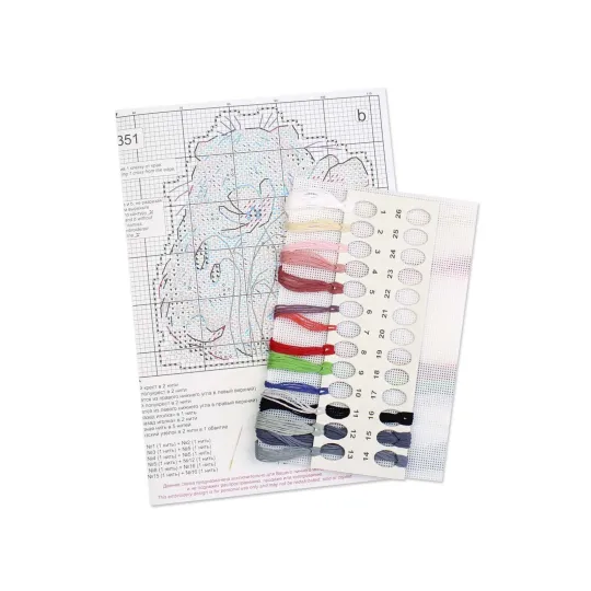 Kreuzstich-Set „Mohnliebhaber“ 10*9 cm SR-1351