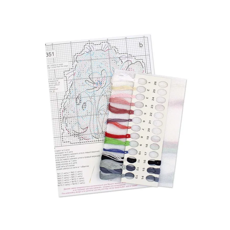 Kit point de croix "Passion coquelicot" 10*9 cm SR-1351