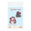 Kit point de croix "Passion coquelicot" 10*9 cm SR-1351
