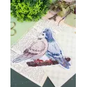 Kreuzstich-Set "Taube und Turteltaube" 10*14 cm SR-1338
