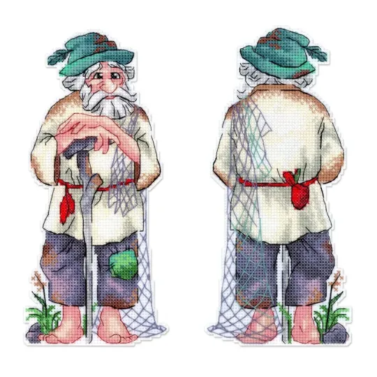 Cross stitch kit "The old fisherman" 20*9 cm SR-1331