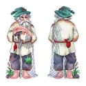 Cross stitch kit "The old fisherman" 20*9 cm SR-1331