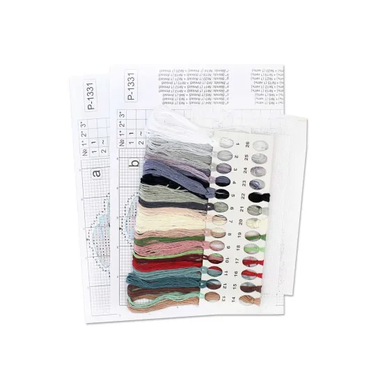 Kit point de croix "Le vieux pêcheur" 20*9 cm SR-1331