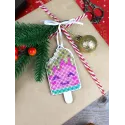 Kreuzstich auf Holzbasis "Glückliches Eis" 9*5 cm SO-162