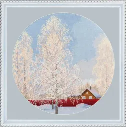 Kreuzstich-Set "Schneespitze" 31,7 x 31,7 cm S/VM047