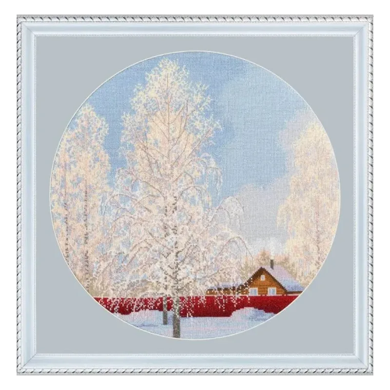 Kreuzstich-Set "Schneespitze" 31,7 x 31,7 cm S/VM047