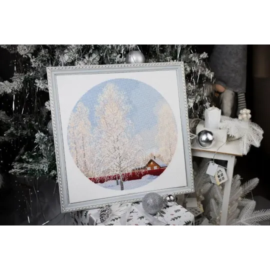 Cross stitch kit "Snow lace" 31.7 x 31.7 cm S/VM047