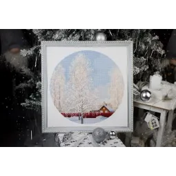 Kreuzstich-Set "Schneespitze" 31,7 x 31,7 cm S/VM047