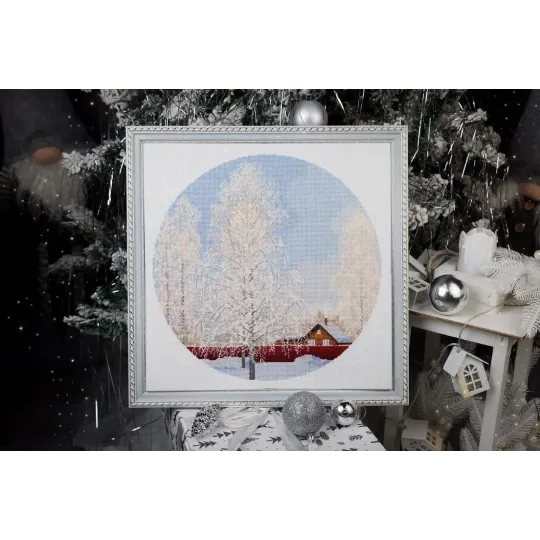 Cross stitch kit "Snow lace" 31.7 x 31.7 cm S/VM047