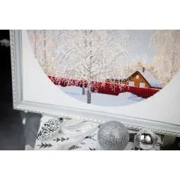 Kreuzstich-Set "Schneespitze" 31,7 x 31,7 cm S/VM047