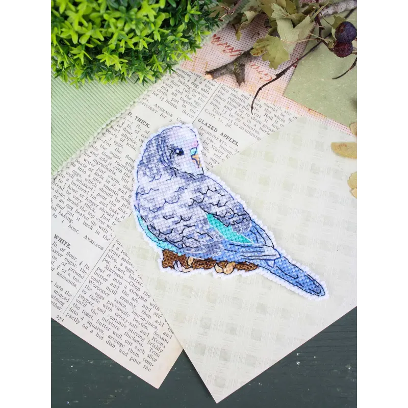Cross stitch kit "Budgie" 11*9 cm SR-1335