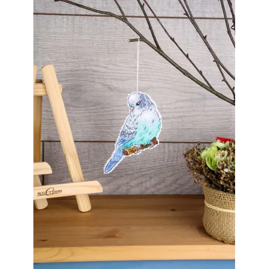 Cross stitch kit "Budgie" 11*9 cm SR-1335