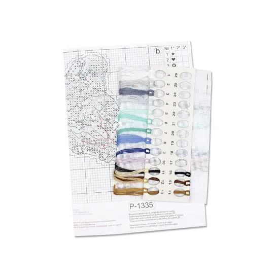 Kreuzstich-Set "Wellensittich" 11*9 cm SR-1335