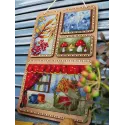 Kreuzstich auf Holzbasis "Herbstcollage" 26*17 cm SO-126