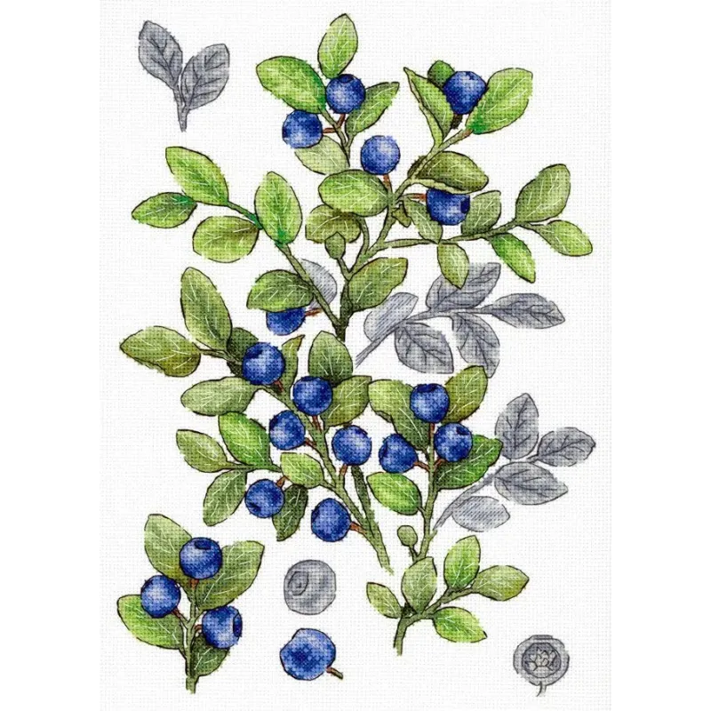 Kit de point de croix "Myrtille" 28*20 cm SNV-931
