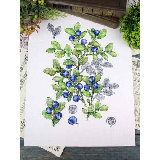 Kit de point de croix "Myrtille" 28*20 cm SNV-931