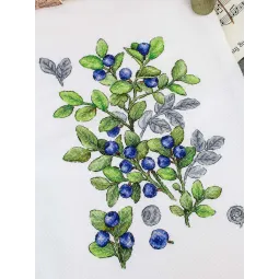 Siuvinėjimo kryželiu rinkinys "Mėlynė" 28*20 cm SNV-931