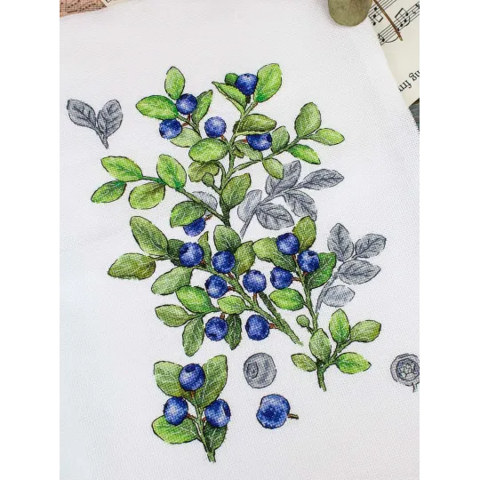 Siuvinėjimo kryželiu rinkinys "Mėlynė" 28*20 cm SNV-931