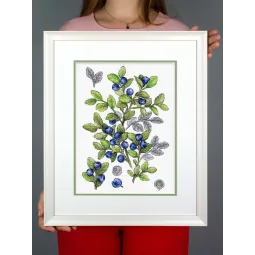 Набор для вышивания крестиком "Черника" 28*20 см SNV-931