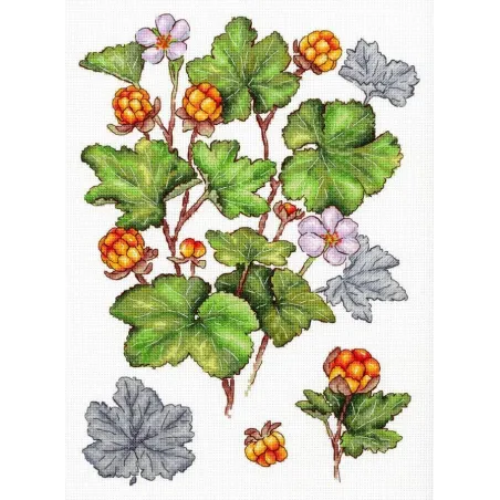 Kit point de croix "Myrtille" 28*19 cm SNV-930