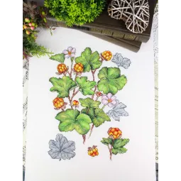 Kit point de croix "Myrtille" 28*19 cm SNV-930