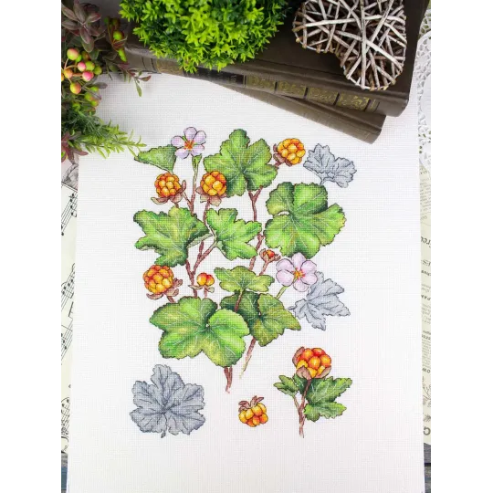 Kit point de croix "Myrtille" 28*19 cm SNV-930